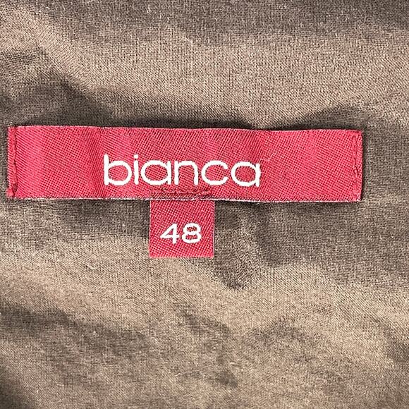 Bianca Boho Tunic Top Women US Size 18 Brown Long Sleeves Minimalist Lagenlook - Picture 5 of 7